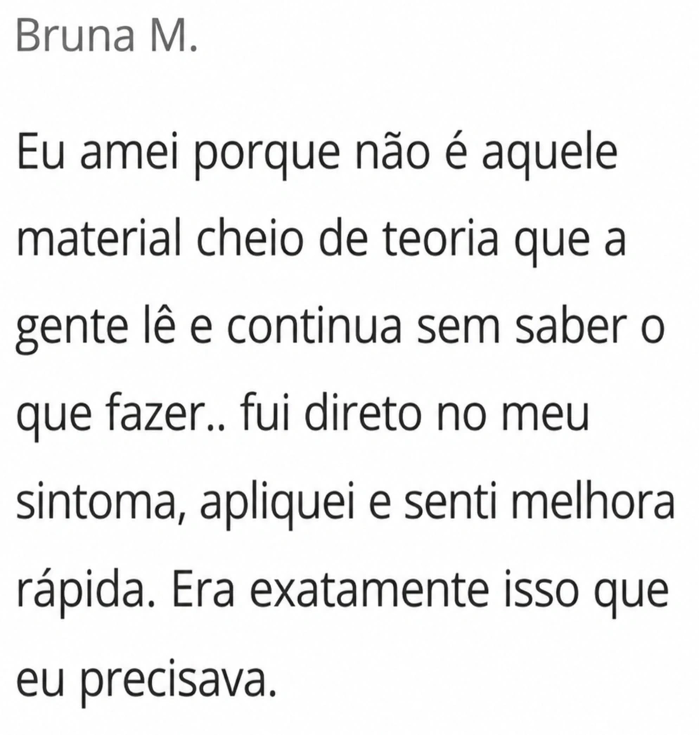 Depoimento de cliente sobre a aplicação prática e direta do protocolo