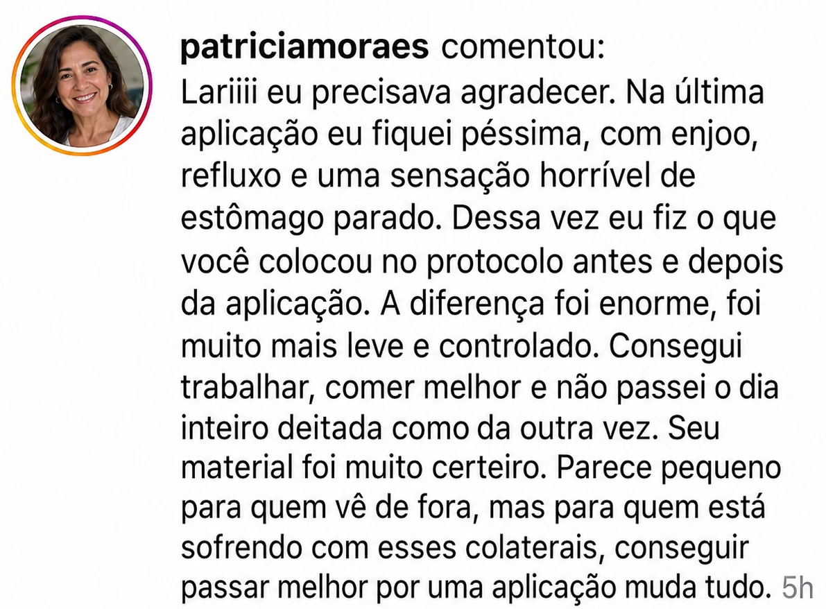Depoimento de cliente sobre uma aplicação mais leve e controlada