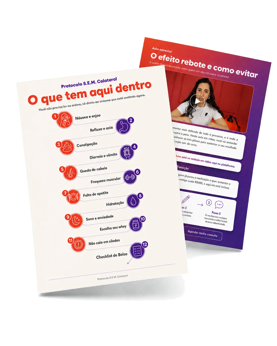 Mockup dos materiais do Protocolo S.E.M. Colateral